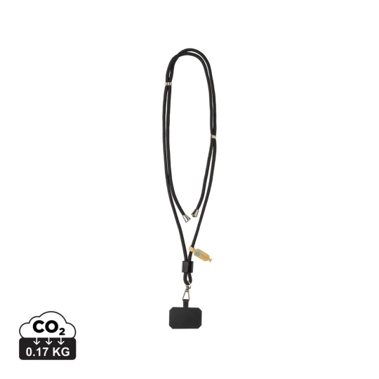 CarryLoop RCS recycled PET adjustable phone holder lanyard (P302.8101)-1