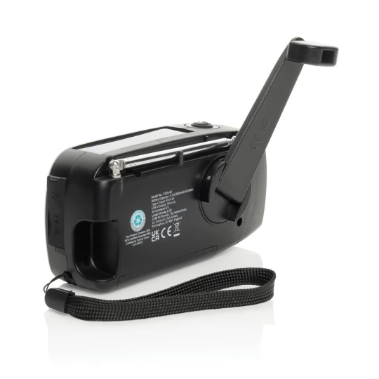 Radio survivalowe AM/FM, power bank 1800 mAh, latarka RescueWave (P326.4301)-1