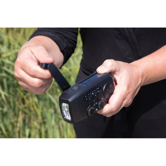 Radio survivalowe AM/FM, power bank 1800 mAh, latarka RescueWave (P326.4301)-1