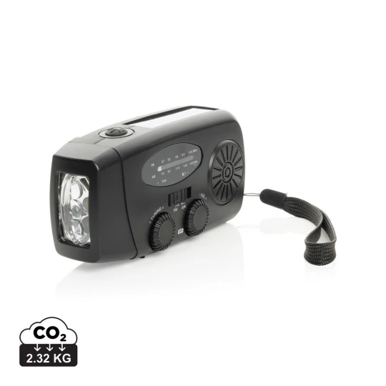 Radio survivalowe AM/FM, power bank 1800 mAh, latarka RescueWave (P326.4301)-1