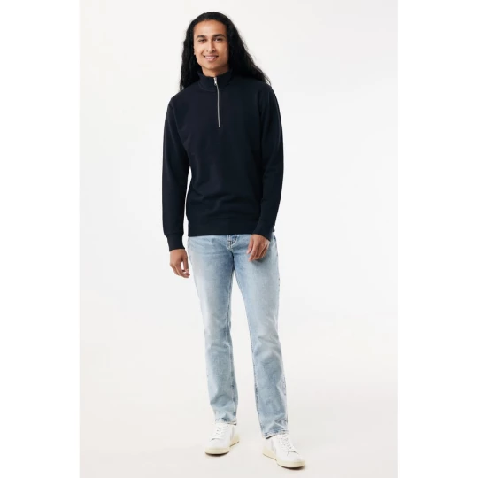 IQONIQ Elgon recycled cotton quarter zip sweater (T9601.001.5XL)-1