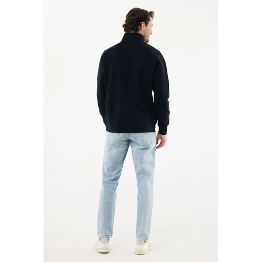 IQONIQ Elgon recycled cotton quarter zip sweater (T9601.001.5XL)-1