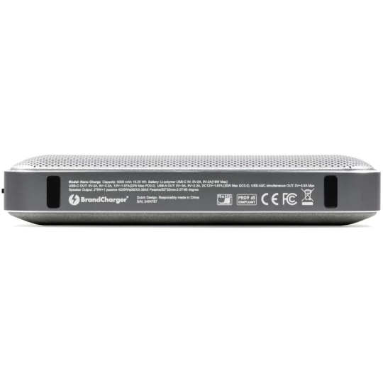 Głośnik bezprzewodowy 10W, power bank 5000 mAh BrandCharger Nano Charge (VA271-03)-1