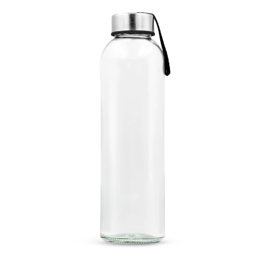 Szklana butelka 500 ml z kolorową wstążką | Viivi (VA062-03)-1