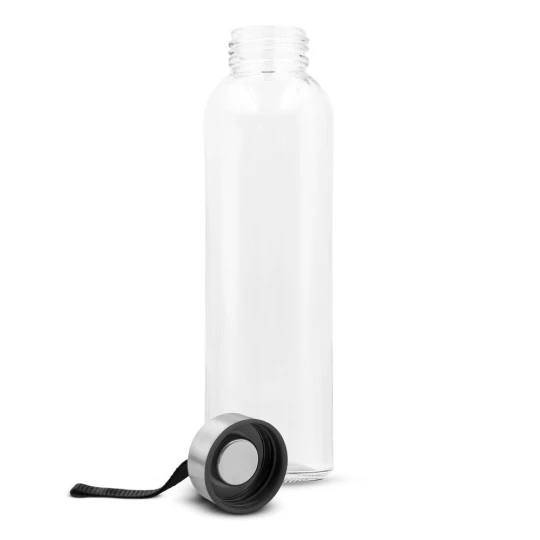 Szklana butelka 500 ml z kolorową wstążką | Viivi (VA062-03)-1