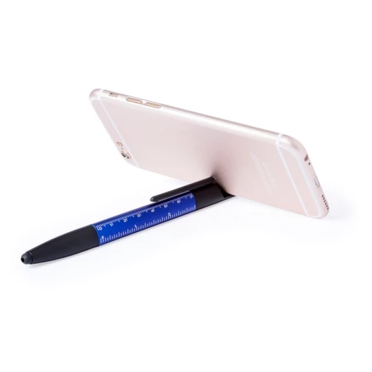Długopis wielofunkcyjny, czyścik do ekranu, linijka, stojak na telefon, touch pen, śrubokręty (V1849/A-04)-1