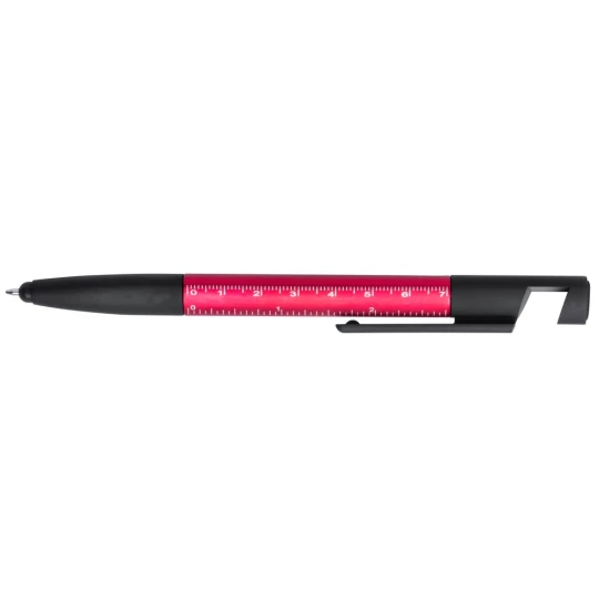 Długopis wielofunkcyjny, czyścik do ekranu, linijka, stojak na telefon, touch pen, śrubokręty (V1849/A-05)-1