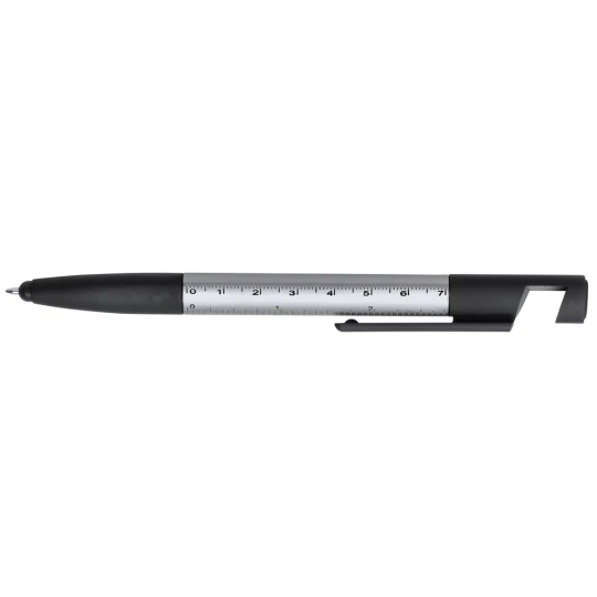 Długopis wielofunkcyjny, czyścik do ekranu, linijka, stojak na telefon, touch pen, śrubokręty (V1849/A-19)-1