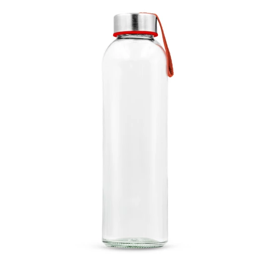 Szklana butelka 500 ml z kolorową wstążką | Viivi (VA062-05)-1