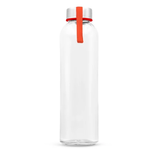 Szklana butelka 500 ml z kolorową wstążką | Viivi (VA062-05)-1