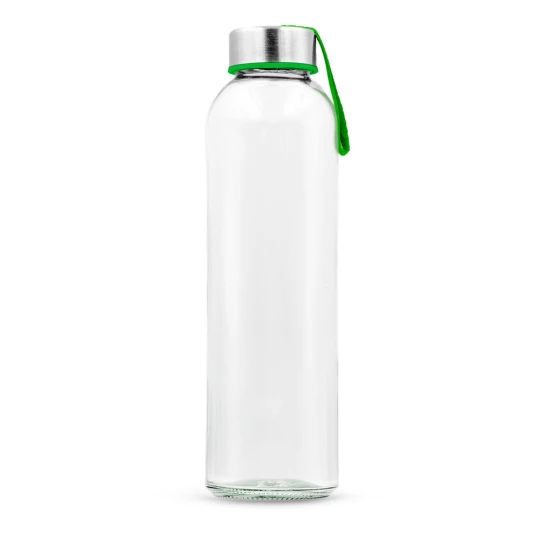 Szklana butelka 500 ml z kolorową wstążką | Viivi (VA062-06)-1