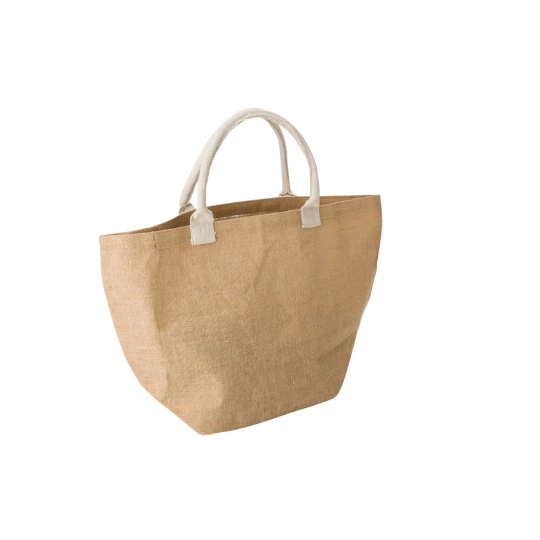 Jute-Einkaufstasche mit langen Henkeln (V0957-00)-1