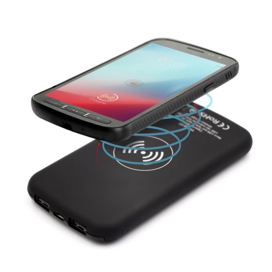 Power bank 8000 mAh Mauro Conti, ładowarka bezprzewodowa 5W | Eric (V0134-03)-1