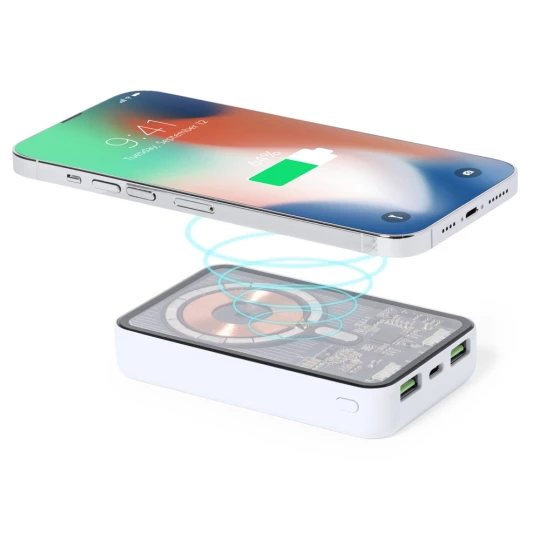 Magnetyczny bezprzewodowy power bank 5000 mAh, ładowarka bezprzewodowa 15W (V1335-02)-1