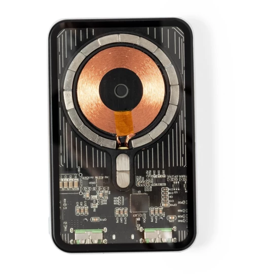 Magnetyczny bezprzewodowy power bank 5000 mAh, ładowarka bezprzewodowa 15W (V1335-02)-1