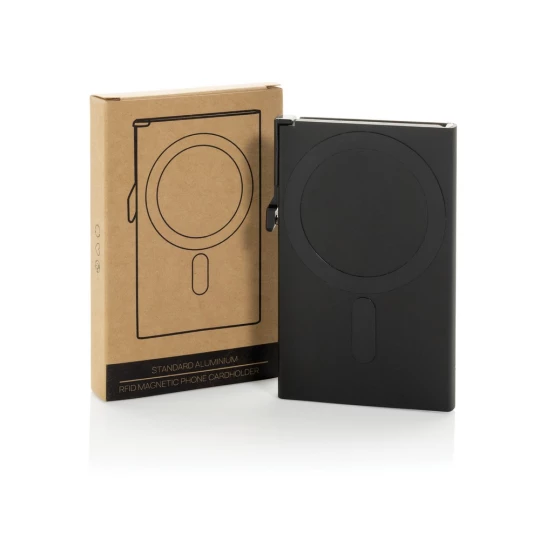 Magnetyczne etui na kartę kredytową, ochrona RFID (P820.9501)-1