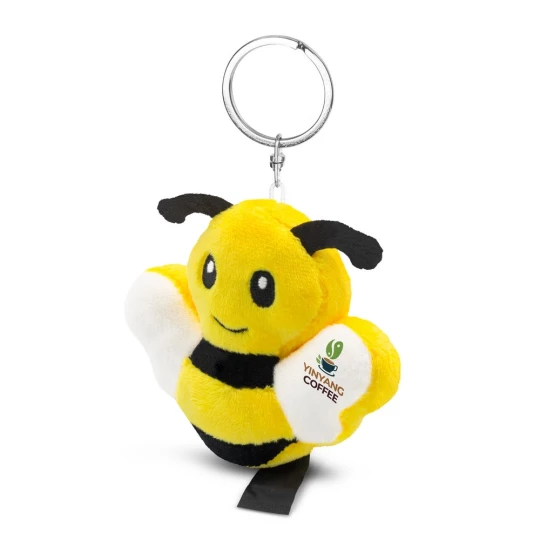 Pluszowa pszczoła RPET, brelok | Miro (HE851-08)-1