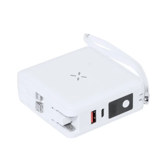 Adapter podróżny, bezprzewodowy power bank 10000 mAh, ładowarka bezprzewodowa 15W (V2027-02)-1