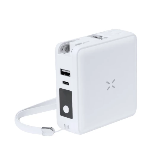 Adapter podróżny, bezprzewodowy power bank 10000 mAh, ładowarka bezprzewodowa 15W (V2027-02)-1
