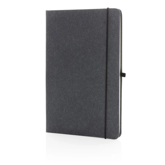 Recycled leather hardcover notebook A5 (P774.202)-1