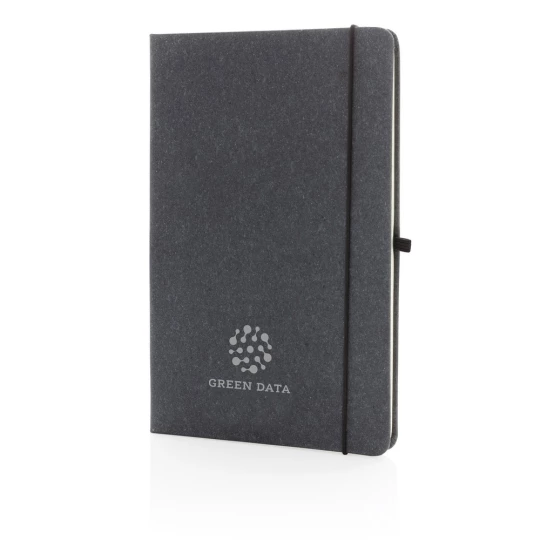 Recycled leather hardcover notebook A5 (P774.202)-1
