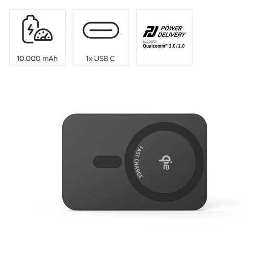 Magnetyczny power bank 10000 mAh Hama (VH037-03)-1