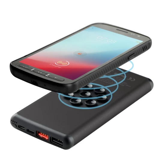 Wireless power bank 10000 mAh Mauro Conti with suction cups, wireless charger 10W | Stef (V4833-03)-1
