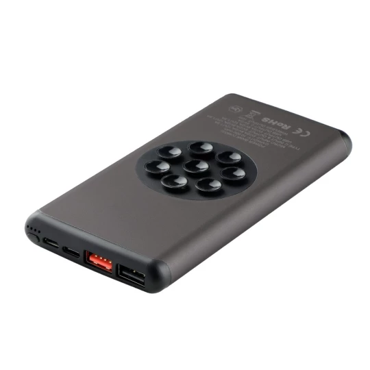 Wireless power bank 10000 mAh Mauro Conti with suction cups, wireless charger 10W | Stef (V4833-03)-1