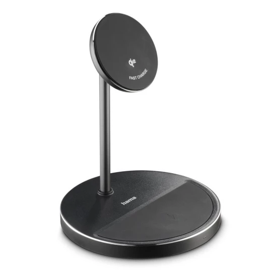 Magnetyczna ładowarka bezprzewodowa 2 w 1 15W Hama (VH066-03)-1