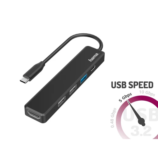 Hub USB, USB-C, HDMI Hama (VH071-03)-1