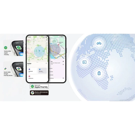 Key finder, keyring, tracker MiLi LiTag DUO (VAM04-03)-1