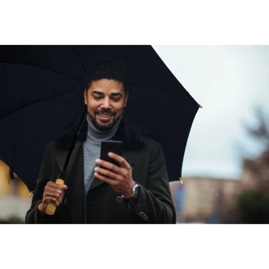 B'RIGHT Regenschirm aus RPET, automatisch | Oswald (V6907-03)-1