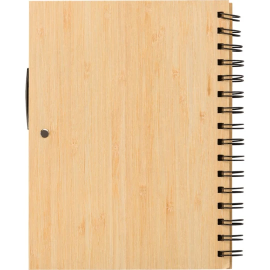 Bamboo notebook A5 with ball pen (V0200-17)-1