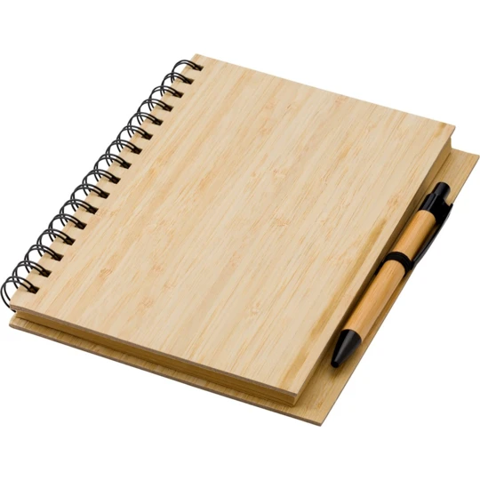 Bamboo notebook A5 with ball pen (V0200-17)-1
