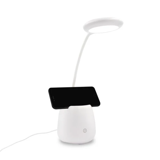 Schreibtischlampe, Wireless Lautsprecher 3W, Telefonständer, Halterung für Schreibutensilien | Asar (V0188-02)-1