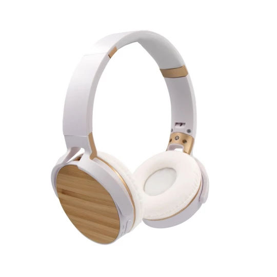 Faltbarer Wireless Kopfhörer, Bambuselemente | Hollie (V0190-02)-1