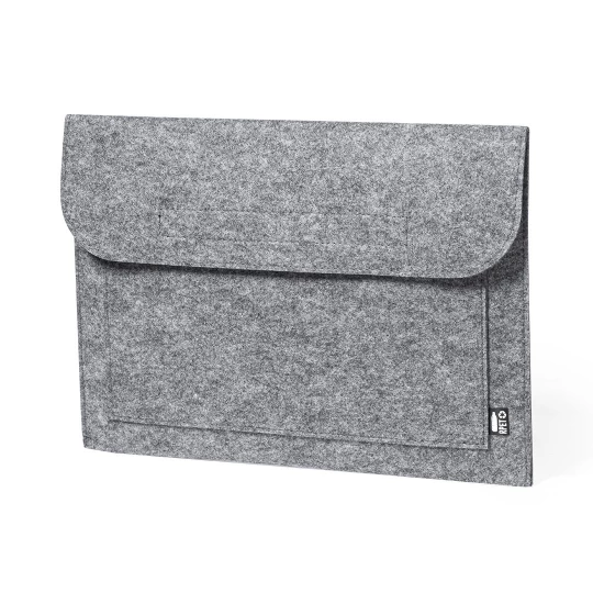 Teczka na dokumenty z filcu RPET, etui na laptopa 15