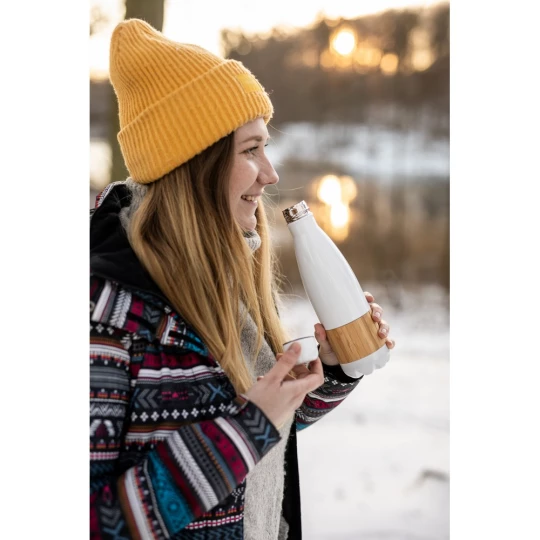 Thermoflasche 500 ml mit Bambuselement | Blake (V4855-02)-1
