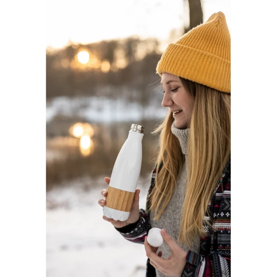 Thermoflasche 500 ml mit Bambuselement | Blake (V4855-02)-1