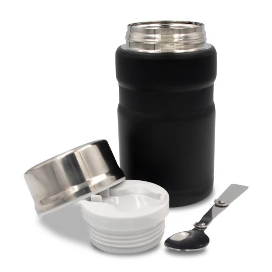 Thermo food container 650 ml Air Gifts, foldable spoon | Jonathan (V9962-03)-1