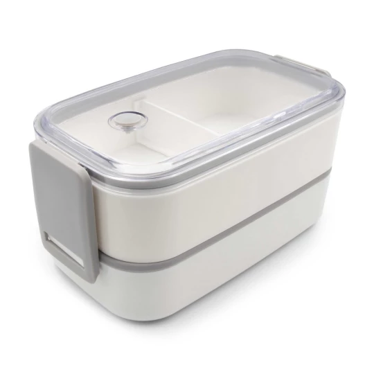 Lunch boxes 2 in 1, 2x700 ml, cutlery | Cash (V7246-02)-1