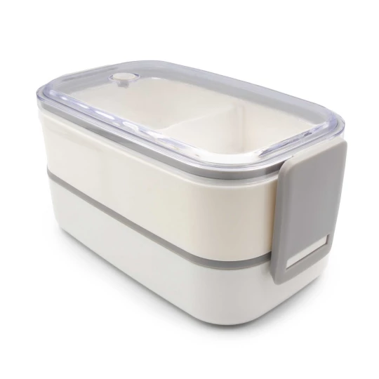 Lunch boxes 2 in 1, 2x700 ml, cutlery | Cash (V7246-02)-1