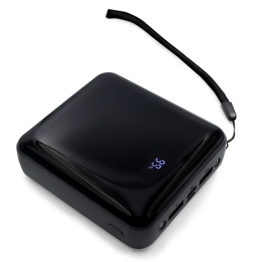 Power bank 10000 mAh, 3 kable do ładowania w komplecie | Tim (V0903-03)-1