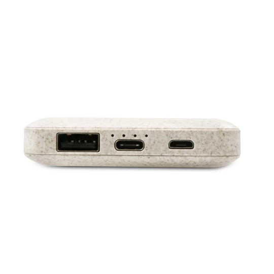 Power bank 8000 mAh ze słomy pszenicznej | Jenkins (V0725-00)-1