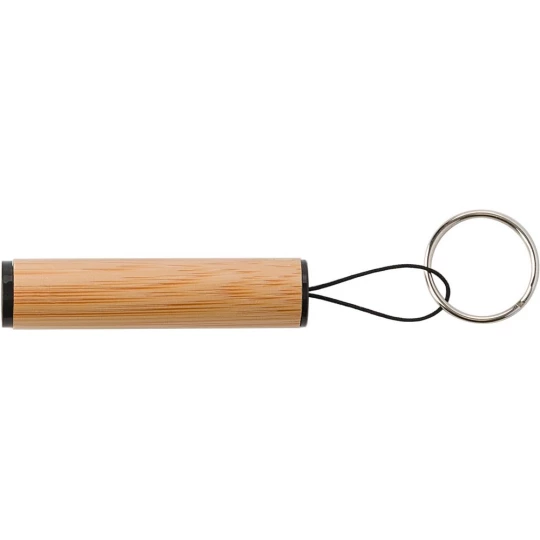 Schlüsselanhänger aus Bambus, LED-Lampe (V4896-17)-1