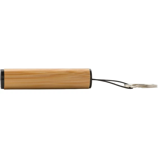Schlüsselanhänger aus Bambus, LED-Lampe (V4896-17)-1