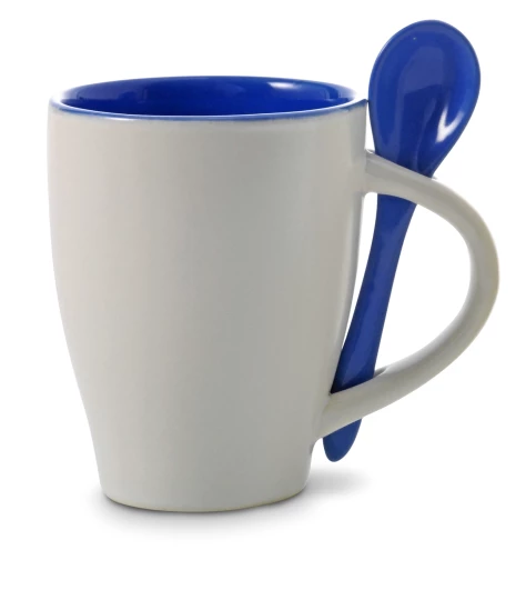 Kubek ceramiczny 300 ml z łyżeczką (V5269-04)-1
