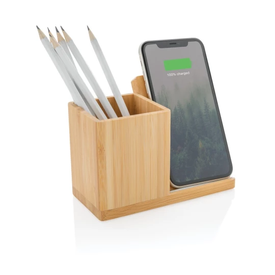 Ładowarka bezprzewodowa 5W, organizer na biurko Calgary (P308.479)-1