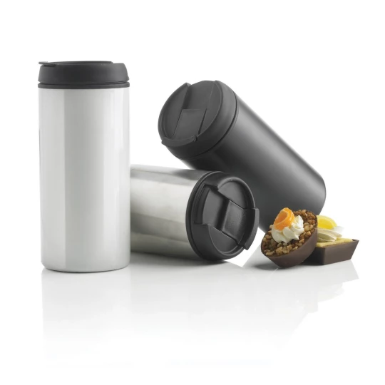 Kubek podróżny 330 ml Metro ze stali nierdzewnej z recyklingu (P435.041)-1