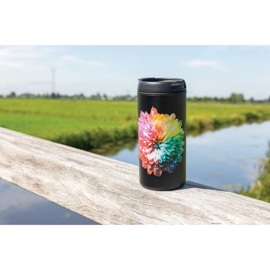 Kubek podróżny 330 ml Metro ze stali nierdzewnej z recyklingu (P435.041)-1